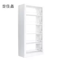 誉佳鑫图书馆书架阅览室货架资料档案架钢制书架双面五层主架
