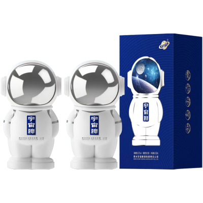 宇宙宇航员银色 53度500ml*2瓶装 酱香型白酒