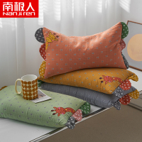 南极人(NanJiren)家纺 纯棉双层纱荞麦壳枕头卡通全棉纱布3-6-9岁儿童夏季午睡护颈枕
