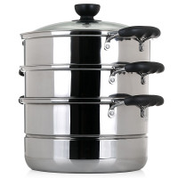 苏泊尔乐尚不锈钢三层蒸锅VZ26BS02/直径26cm