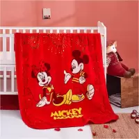 迪士尼(DISNEY) DTM09-1011A 雪绒毯(花型:开门纳福)单条 jh