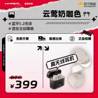 极度未知(HyperX)云莺 入耳式真无线降噪耳机-奶咖色