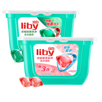 立白洗衣凝珠除菌除螨抑菌洁净52颗*1盒+留香柔顺护衣洁净洗衣球52颗*1盒