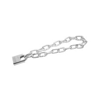 加粗加长链子锁 自行车锁铁链条锁家用锁具 抗剪链条锁0.5米6mm链条+[防剪锁]