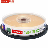 联想(Lenovo)DVD+RW 空白光盘/刻录盘 1-4速4.7GB 台产档案系列 桶装10片 可擦写