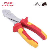 力易得(ENDURA)VED双色绝缘斜嘴钳 E5383(7英寸)1把
