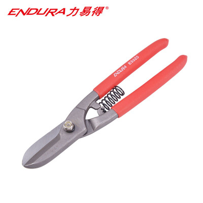 力易得(ENDURA) E5528 14英寸铬钒钢英式铁皮剪 不锈钢板冷轧铁板工业剪刀白铁剪 1把