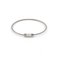 希希不锈钢丝绳圈钥匙扣挂件30cm