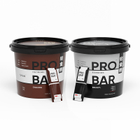 轻食兽 双倍高蛋白威化(桶装)黑芝麻口味224g+巧克力口味280g