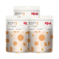 百草味 麦芽饼干(咸蛋黄味)黑糖糕点心零食小吃 110g/袋*3