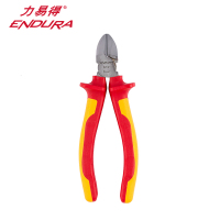 力易得(ENDURA)E5381VDE双色绝缘斜嘴钳 耐压1000V 偏口钳剪线钳(6英寸150mm)1把