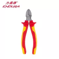 力易得(ENDURA)E5381VDE双色绝缘斜嘴钳 耐压1000V 偏口钳剪线钳(6英寸150mm)1把