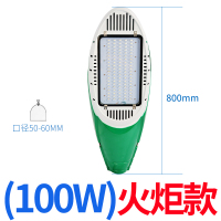 防水LED路灯头 小区挑臂路灯 工厂道路灯 城市道路农村亮化工程灯具 火炬款路灯头 100W-198 货期1-2天