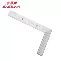 力易得(ENDURA)E8074 300mm铝柄不锈钢角尺 角度尺L型拐尺木工尺钢角尺 1把
