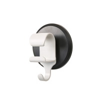 免打孔脸盆收纳架壁挂盆架卫生间浴室置物架厕所墙上挂钩盆子挂架(黑+白)双色-3个