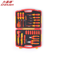 力易得 21件VDE绝缘工具组套维修组套手动工具组套E1181 1套