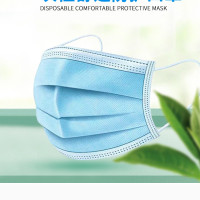 一次性口罩三层过滤无纺布防护口罩防飞沫防尘口罩