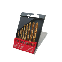 力易得(ENDURA)10件直柄镀钛高速钢麻花钻 E0306 1套