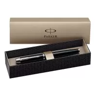 派克(PARKER)派克(PARKER) IM系列 纯黑丽雅白夹墨水笔/钢笔 0.5mm笔尖 黑色