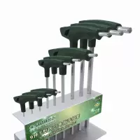 世达(SATA)-C 9件T型内六角扳手组套 09118 扳手套装 平头六角起子螺丝刀2-10mm