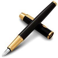 派克(PARKER)派克(PARKER) IM系列 纯黑丽雅金夹墨水笔/钢笔 0.5mm笔尖 黑色