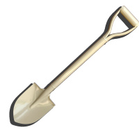 双安(AA) 方头铁锹 30*25cm 把长1200mm