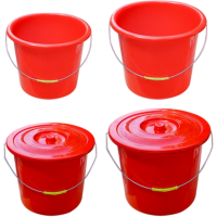 红色水桶20L带盖