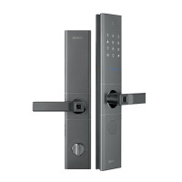 西门子(SIEMENS) 指纹锁智能锁家用防盗门锁 E350深空灰(LX)