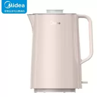 美的(Midea)电热水壶 304不锈钢便携烧水壶1.5L 家用烧茶壶双层防烫HJ15D01-QD