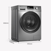 美的 TG100C11DY 洗衣机10公斤kg滚筒全自动变频洗脱一体家用除菌