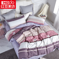 红豆家纺(HOdoHome)红豆抗菌因子磨绒四件套 哥斯拉