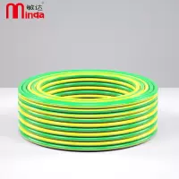 敏达(minda) 电线电缆 国标单芯多股铜线软线 家装铜芯电线 BVR2.5平方 双色100米/盘