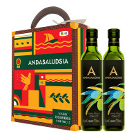 安达露西(Andasaludsia) 特级榨橄榄油750ml*2 /精品礼盒