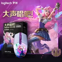 罗技(Logitech) G304LOL联名款无线鼠标-萨勒芬妮-紫色