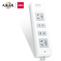 得力(deli) 18293 无线插座 接线板/拖线板 4位无线 (需自行配电源线和插头)