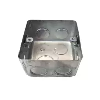 大王电料86型金属开关铁线盒 单个装