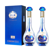 洋河梦之蓝水晶版 浓香型白酒 550mL*2瓶 40.8度