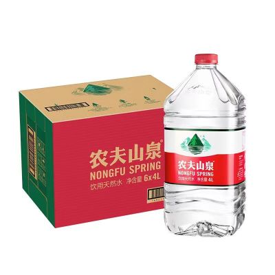 矿泉水/纯净水 农夫山泉/NONGFUSPRING 箱装 4L 6瓶