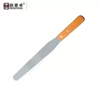 欧思卓不锈钢木柄抹刀 10寸直 33cm*3cm