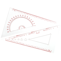 战术三角板 船用指挥海图三角尺航海对数比例尺 航海战术三角板35cm 2把一套