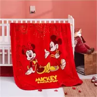 迪士尼(DISNEY) DTM09-1011A 雪绒毯(花型:开门纳福)单条 jh