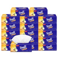 得宝90抽四层(苹果木味)抽取式纸面巾 T2280-A 18包/箱 1箱