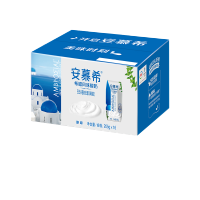 [9月生产]伊利 安慕希希腊风味酸奶 原味205g*16盒/箱 多35%蛋白质