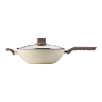 膳魔师 不粘锅系列单柄炒锅KFSA-30-HS(WH)