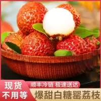[西沛生鲜]顺丰快递 海南新鲜白糖罂荔枝 新鲜荔枝热带水果 净重2.8-3斤 通果 箱装 甜美多汁