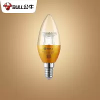 公牛 LED灯泡蜡烛灯泡 E14螺口 3W金色蜡烛灯 MQ-D003A-BS