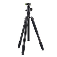 X-go+52Q 专业相机云台 便携反折25大管径铝合金微单摄影相机三脚架 哑黑