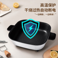 美菱(MELNG) 多功能电热锅电火锅 高温自动断电 6L大容量 MT-LC6001 白色