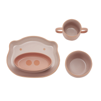 双立人 1020254 STAUB 珐琅陶瓷小猪造型儿童餐具4件套