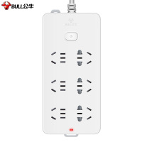 公牛(BULL) 新国标插座/插线板/插排/排插/接线板/拖线板 GN-109K 6位总控全长3米
